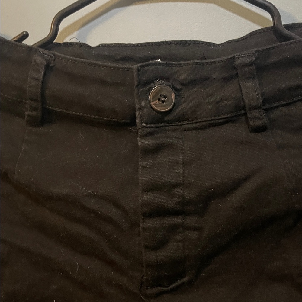 Woman Black Large Red Cargo Pants - Picture 5 of 7